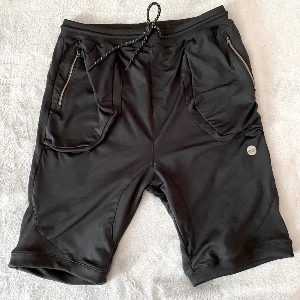 Without Walls men’s black shorts with oversized outside pockets